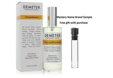 Demeter Chrysanthemum by Demeter Cologne Spray 4 oz And a Mystery Name brand sample vile