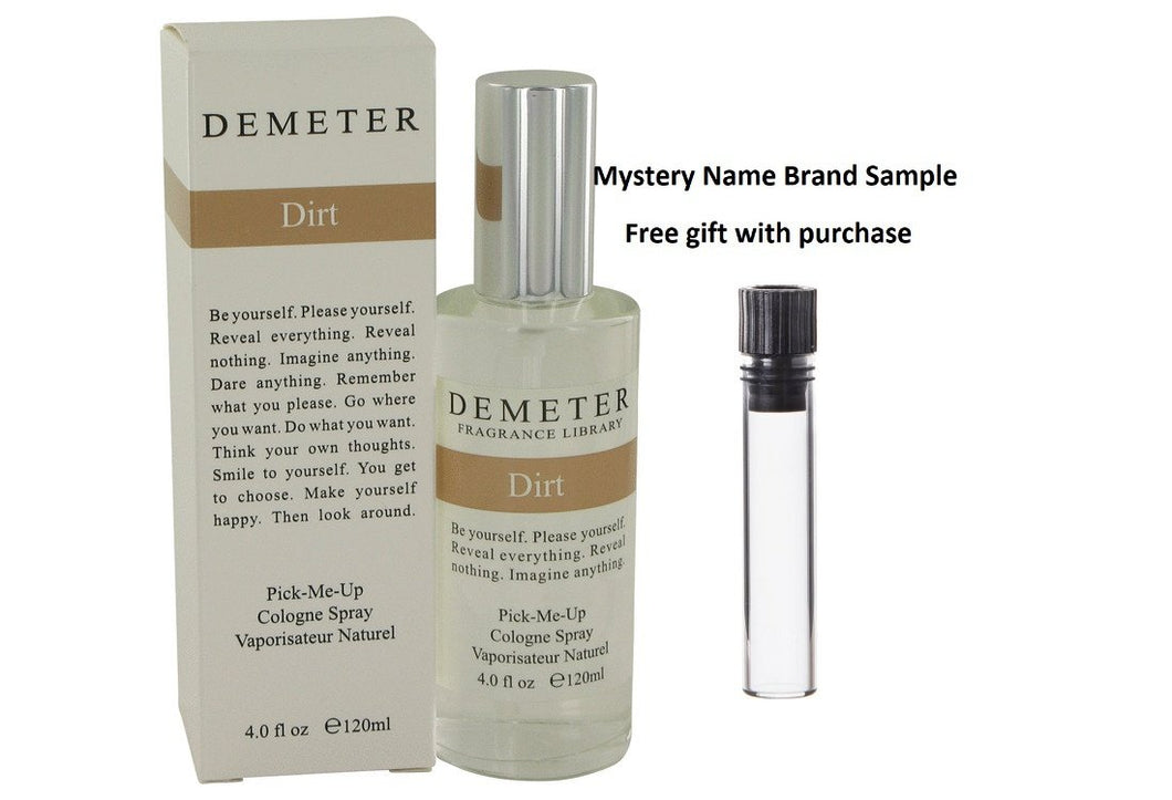 Demeter Dirt by Demeter Cologne Spray 4 oz And a Mystery Name brand sample vile