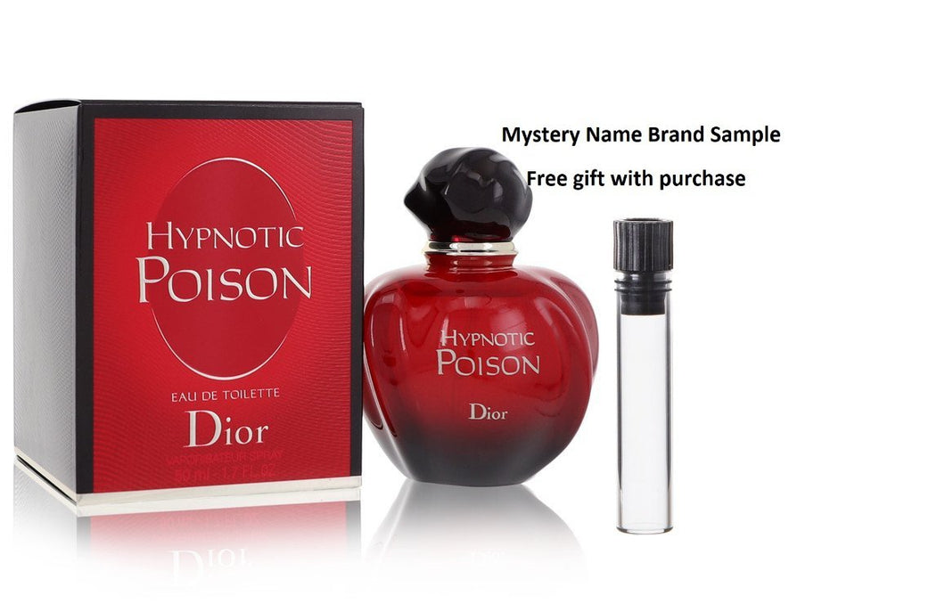 Hypnotic Poison by Christian Dior Eau De Toilette Spray 1.7 oz And a Mystery Name brand sample vile