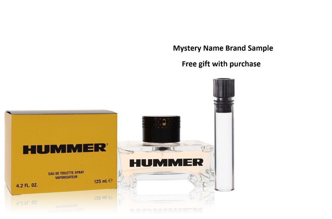 Hummer by Hummer Eau De Toilette Spray 4.2 oz And a Mystery Name brand sample vile