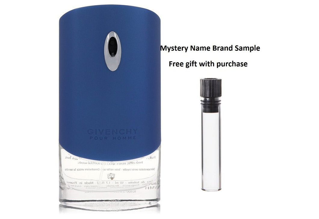 Givenchy Blue Label by Givenchy Eau De Toilette Spray (Tester) 1.7 oz And a Mystery Name brand sample vile