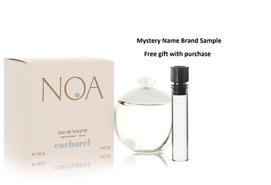 NOA by Cacharel Eau De Toilette Spray 3.4 oz And a Mystery Name brand sample vile