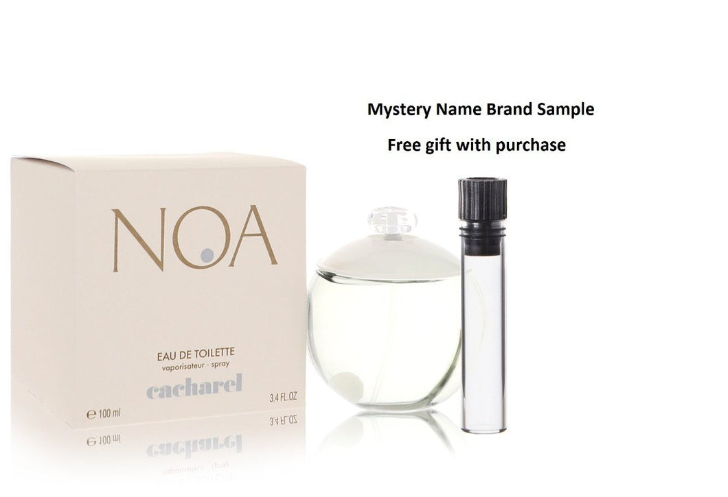 NOA by Cacharel Eau De Toilette Spray 3.4 oz And a Mystery Name brand sample vile