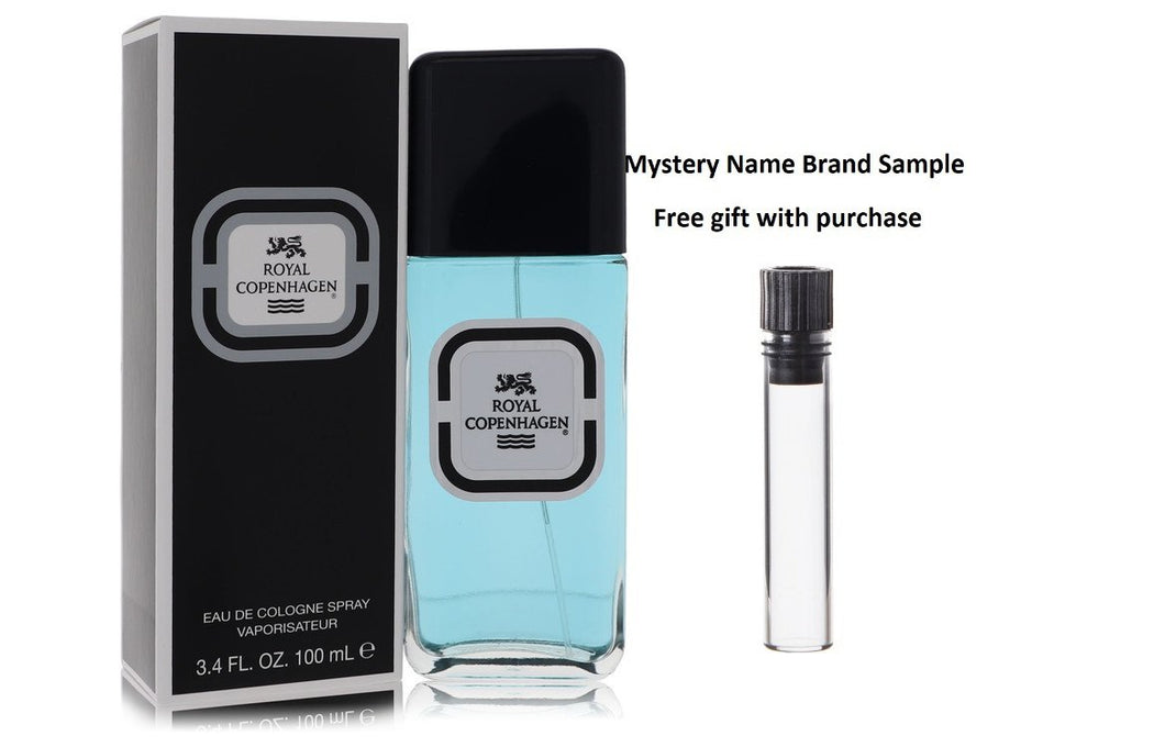 ROYAL COPENHAGEN by Royal Copenhagen Cologne Spray 3.4 oz  And a Mystery Name brand sample vile