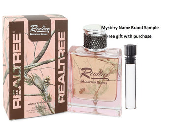 Realtree Mountain Series by Jordan Outdoor Eau De Toilette Spray 3.4 oz  And a Mystery Name brand sample vile