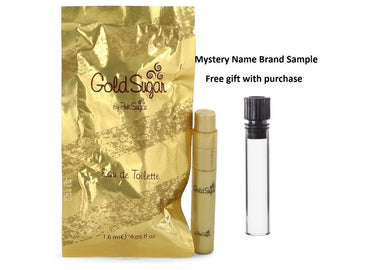 Gold Sugar by Aquolina Vial (sample) .05 oz  And a Mystery Name brand sample vile