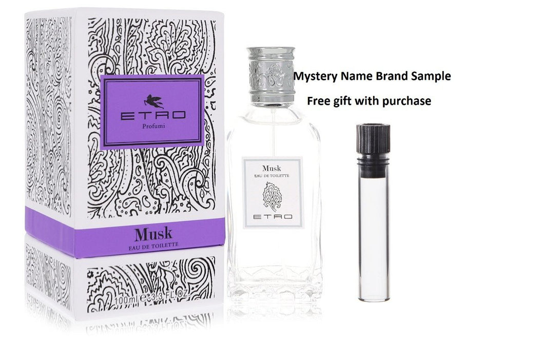 Etro Musk by Etro Eau De Toilette Spray (Unisex) 3.4 oz And a Mystery Name brand sample vile