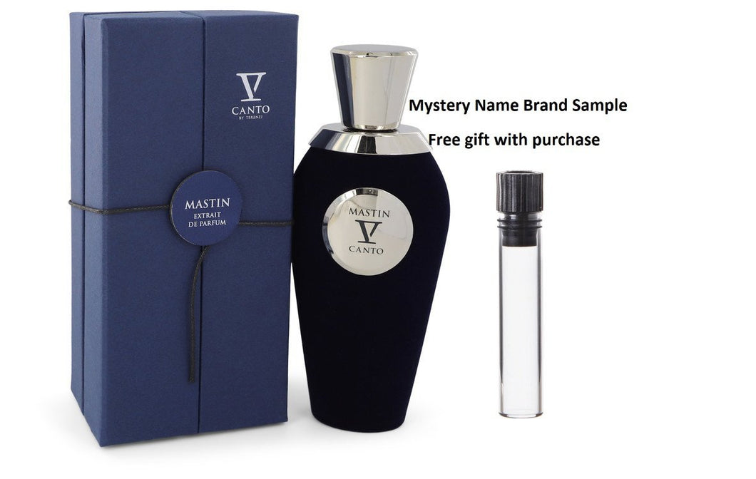 Mastin V by V Canto Extrait De Parfum Spray (Unisex) 3.38 oz And a Mystery Name brand sample vile