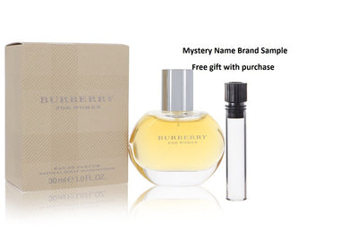 BURBERRY by Burberry Eau De Parfum Spray 1 oz And a Mystery Name brand sample vile