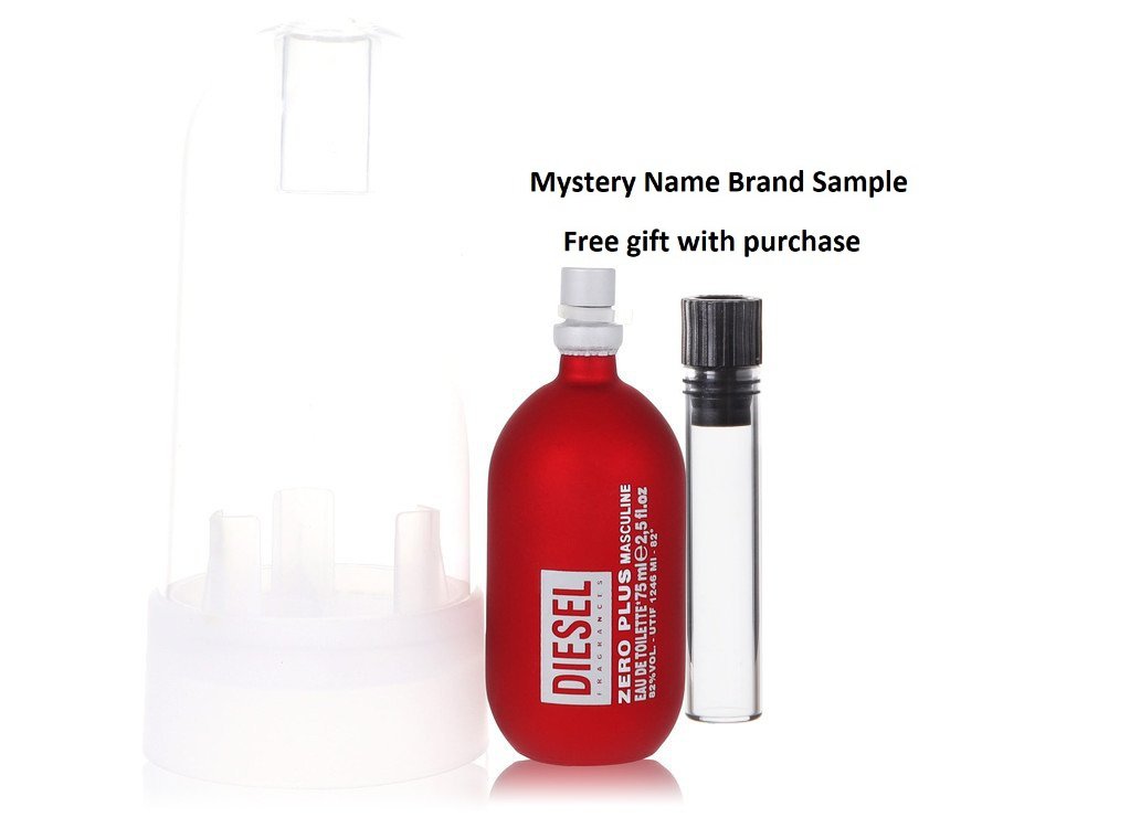 DIESEL ZERO PLUS by Diesel Eau De Toilette Spray 2.5 oz And a Mystery Name brand sample vile