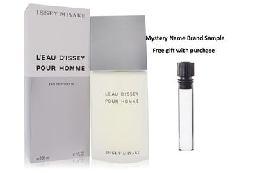 L'EAU D'ISSEY (issey Miyake) by Issey Miyake Eau De Toilette Spray 6.8 oz And a Mystery Name brand sample vile