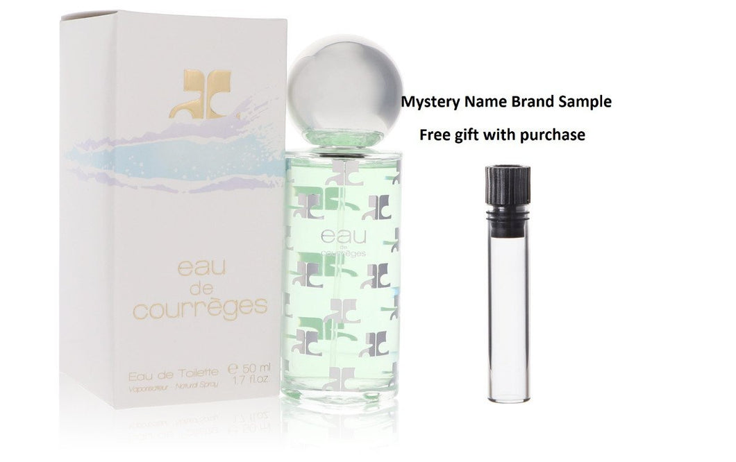 EAU DE COURREGES by Courreges Eau De Toilette Spray 1.7 oz And a Mystery Name brand sample vile
