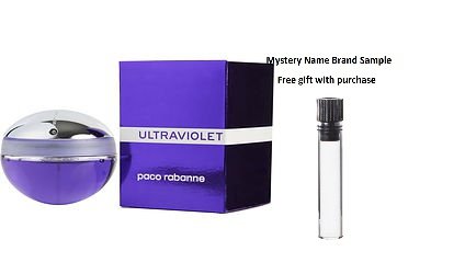 ULTRAVIOLET by Paco Rabanne EAU DE PARFUM SPRAY 2.7 OZ for WOMEN And a Mystery Name brand sample vile