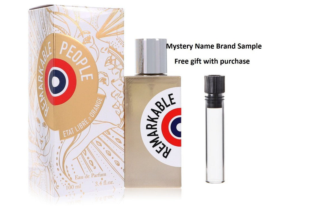 Remarkable People by Etat Libre D'Orange Eau De Parfum Spray (Unisex) 3.4 oz And a Mystery Name brand sample vile