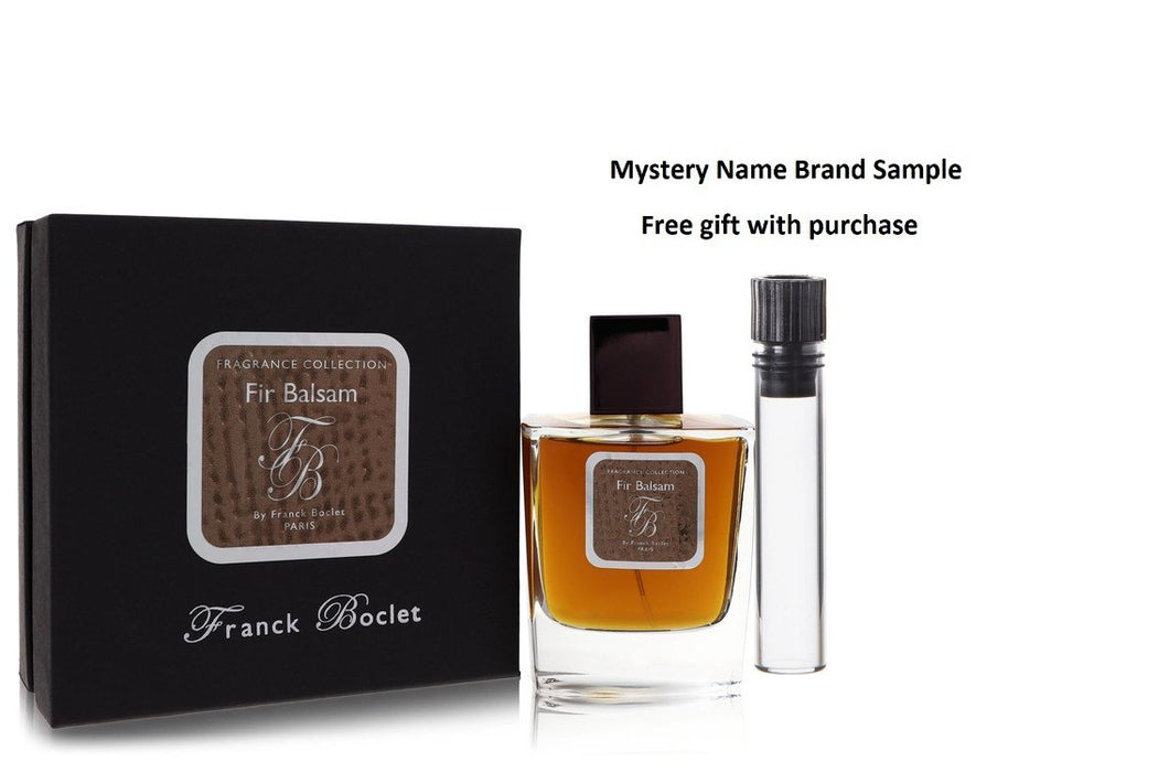 Fir Balsam by Franck Boclet Eau De Parfum Spray 3.3 oz And a Mystery Name brand sample vile