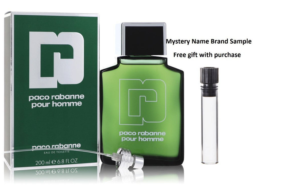 PACO RABANNE by Paco Rabanne Eau De Toilette Splash & Spray 6.8 oz And a Mystery Name brand sample vile