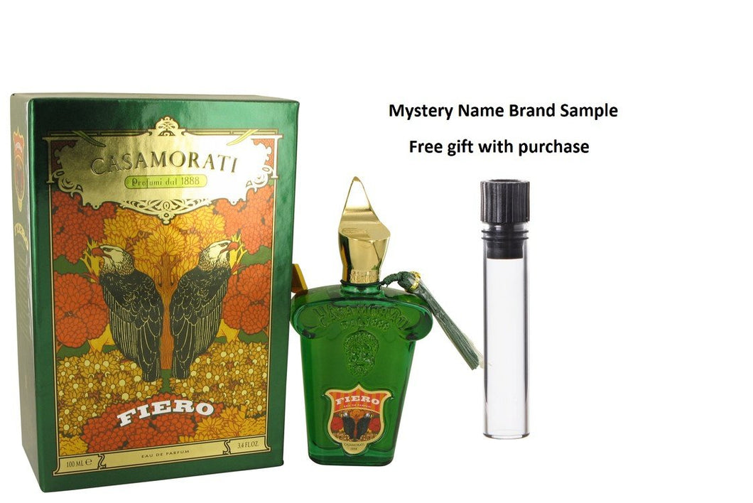 Fiero by Xerjoff Eau De Parfum Spray 3.4 oz And a Mystery Name brand sample vile