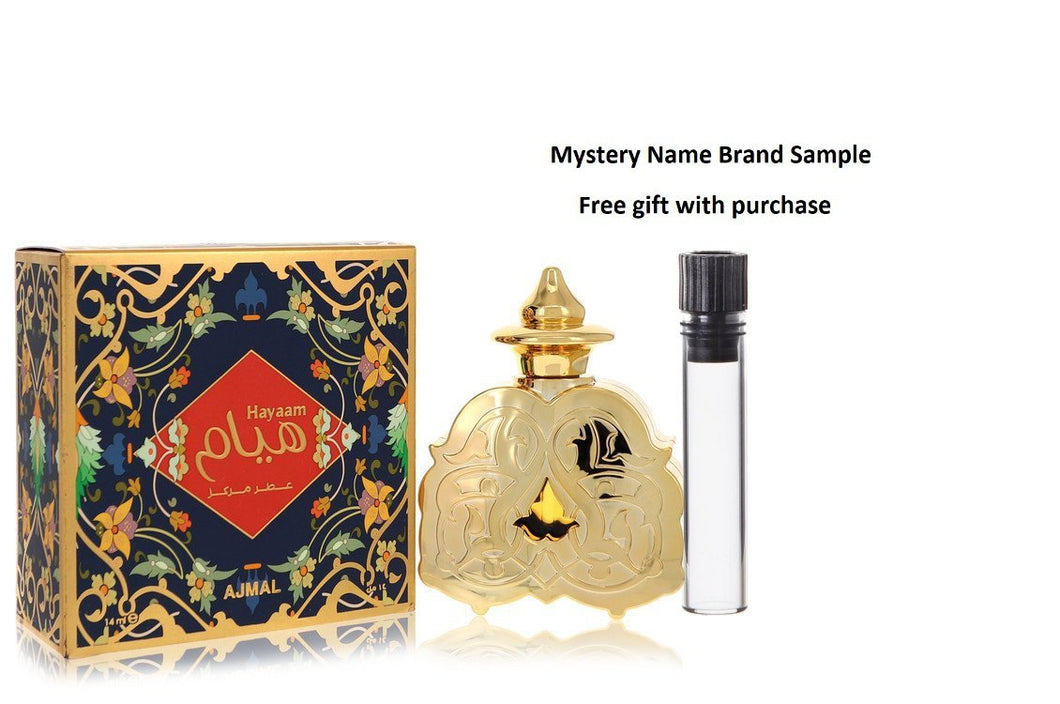 Ajmal Hayaam by Ajmal Concentrated Perfume (Unisex) .47 oz And a Mystery Name brand sample vile