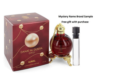 Ajmal Danat Al Duniya Amor by Ajmal Concentrated Perfume 1 oz And a Mystery Name brand sample vile