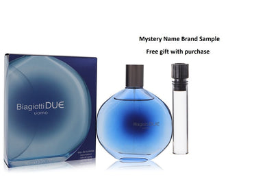 Due by Laura Biagiotti Eau De Toilette Spray 3 oz And a Mystery Name brand sample vile