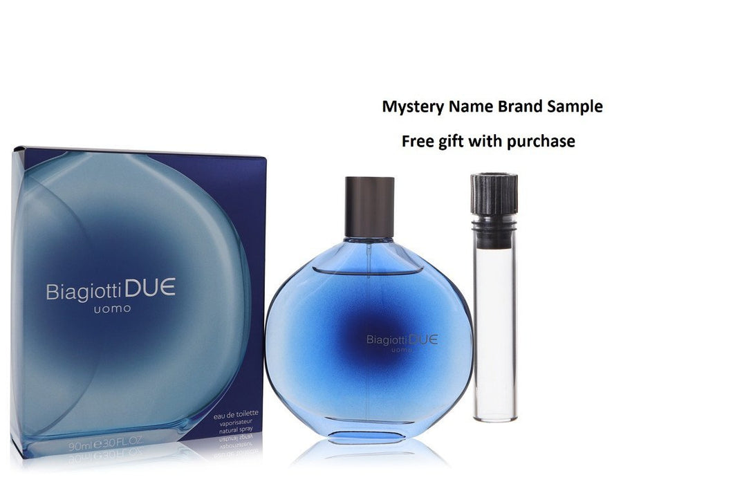 Due by Laura Biagiotti Eau De Toilette Spray 3 oz And a Mystery Name brand sample vile