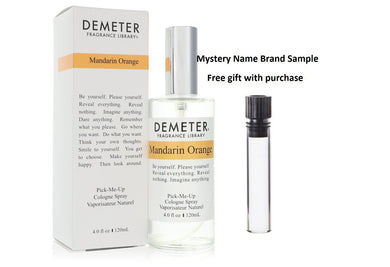 Demeter Mandarin Orange by Demeter Cologne Spray (Unisex) 4 oz And a Mystery Name brand sample vile