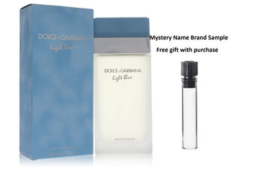 Light Blue by Dolce & Gabbana Eau De Toilette Spray 6.7 oz And a Mystery Name brand sample vile