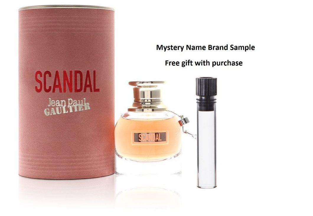 Jean Paul Gaultier Scandal by Jean Paul Gaultier Eau De Parfum Spray 1 oz And a Mystery Name brand sample vile