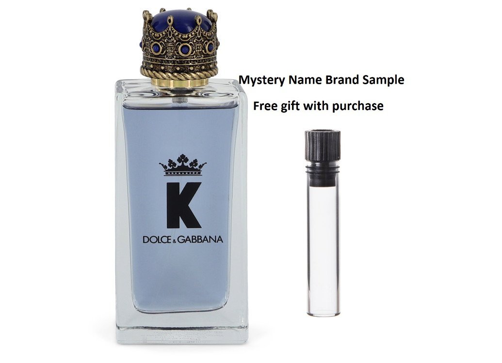 K by Dolce & Gabbana by Dolce & Gabbana Eau De Toilette Spray (Tester) 3.4 oz And a Mystery Name brand sample vile