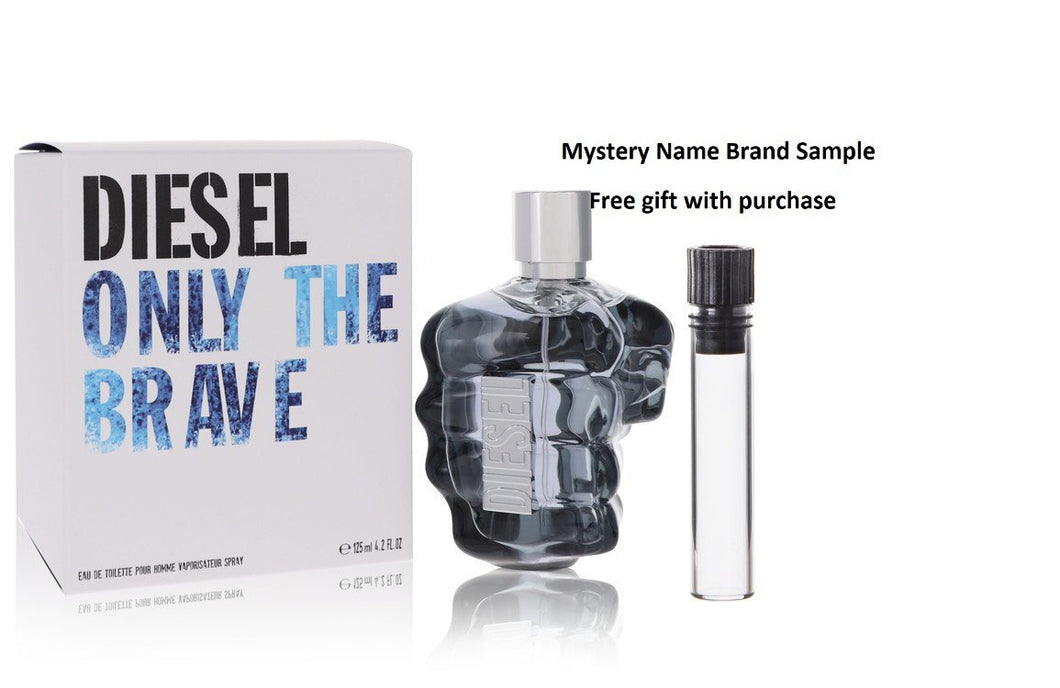 Only the Brave by Diesel Eau De Toilette Spray 4.2 oz And a Mystery Name brand sample vile