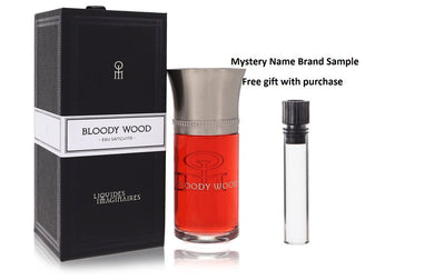 Bloody Wood by Liquides Imaginaires Eau De Parfum Spray 3.3 oz And a Mystery Name brand sample vile