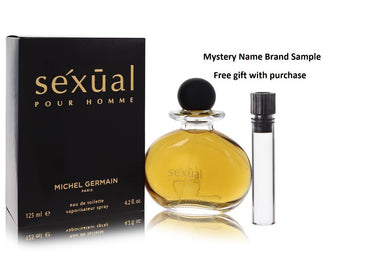 Sexual by Michel Germain Eau De Toilette Spray 4.2 oz And a Mystery Name brand sample vile