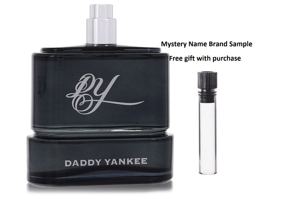 Daddy Yankee by Daddy Yankee Eau De Toilette Spray (Tester) 3.4 oz And a Mystery Name brand sample vile
