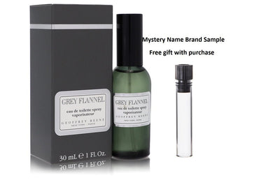 GREY FLANNEL by Geoffrey Beene Eau De Toilette Spray 1 oz And a Mystery Name brand sample vile