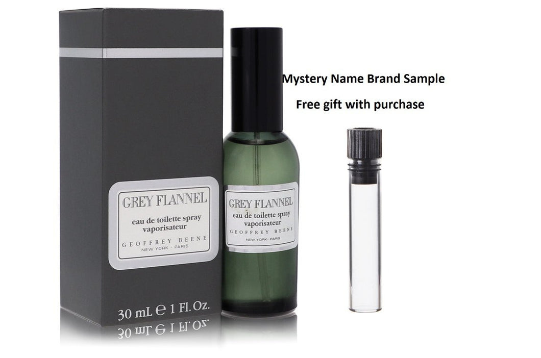 GREY FLANNEL by Geoffrey Beene Eau De Toilette Spray 1 oz And a Mystery Name brand sample vile