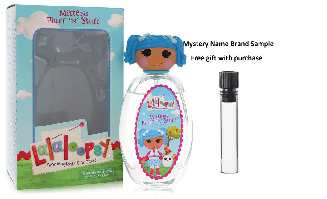 Lalaloopsy by Marmol & Son Eau De Toilette Spray (Mittens Fluff n Stuff) 3.4 oz And a Mystery Name brand sample vile