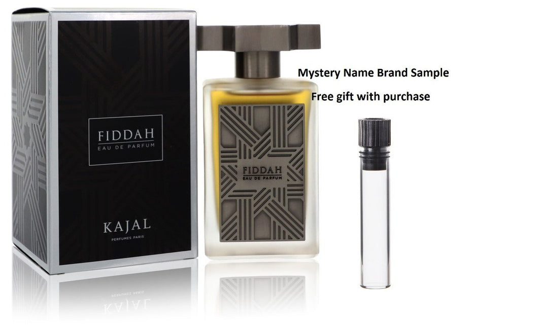 Fiddah by Kajal Eau De Parfum Spray (Unisex) 3.4 oz And a Mystery Name brand sample vile