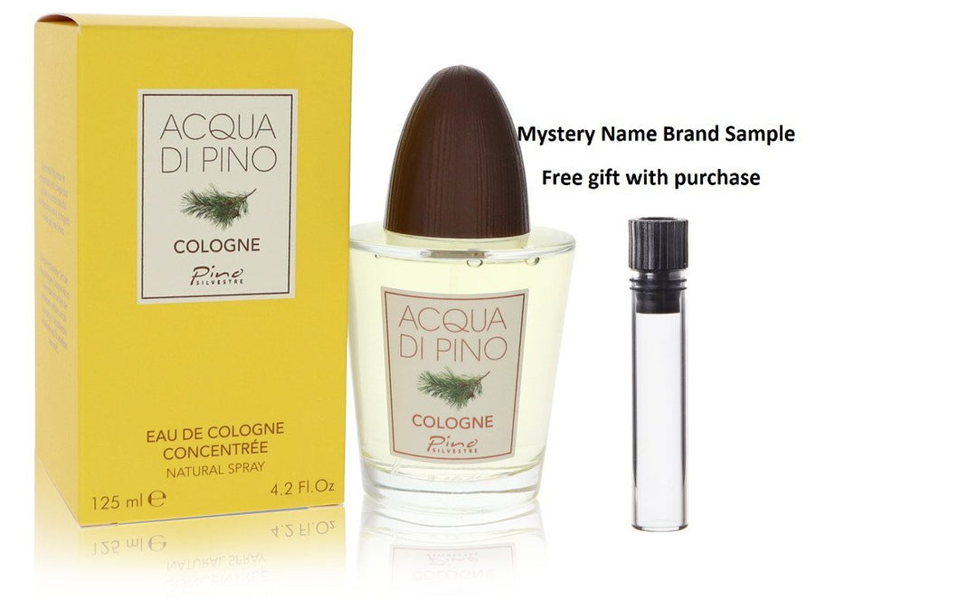 Acqua di Pino by Pino Silvestre Eau De Cologne Concentree Spray 4.2 oz And a Mystery Name brand sample vile