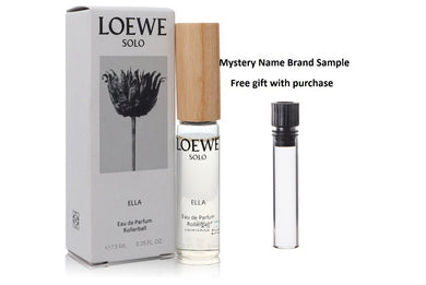 Solo Loewe Ella by Loewe Eau De Parfum Rollerball .26 oz And a Mystery Name brand sample vile