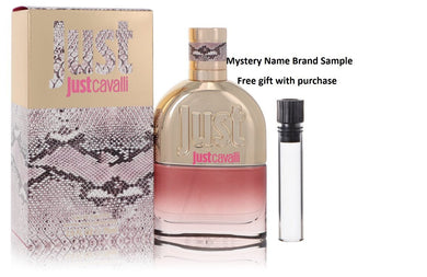 Just Cavalli New by Roberto Cavalli Eau De Toilette Spray 2.5 oz And a Mystery Name brand sample vile
