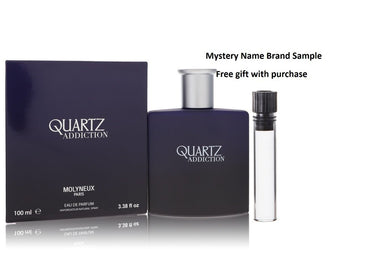Quartz Addiction by Molyneux Eau De Parfum Spray 3.4 oz And a Mystery Name brand sample vile