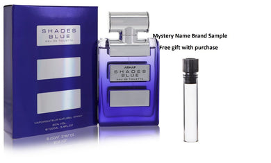 Armaf Shades Blue by Armaf Eau De Toilette Spray 3.4 oz And a Mystery Name brand sample vile