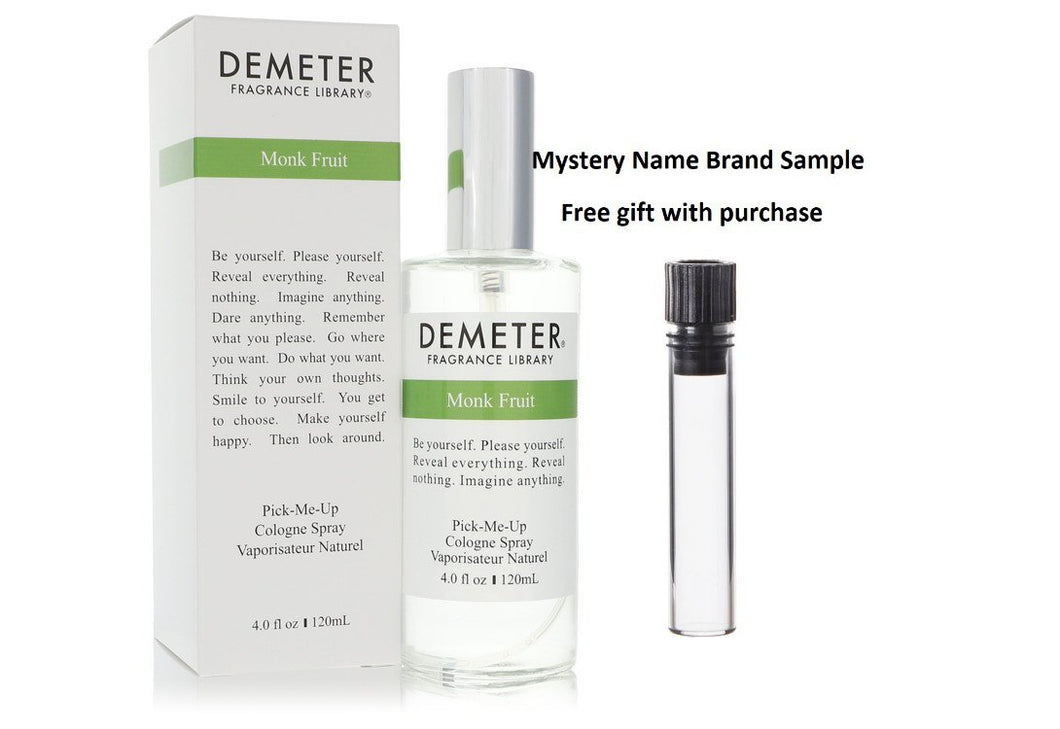 Demeter Monk Fruit by Demeter Cologne Spray (Unisex) 4 oz And a Mystery Name brand sample vile
