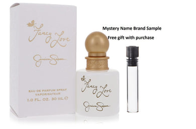 Fancy Love by Jessica Simpson Eau De Parfum Spray 1 oz And a Mystery Name brand sample vile
