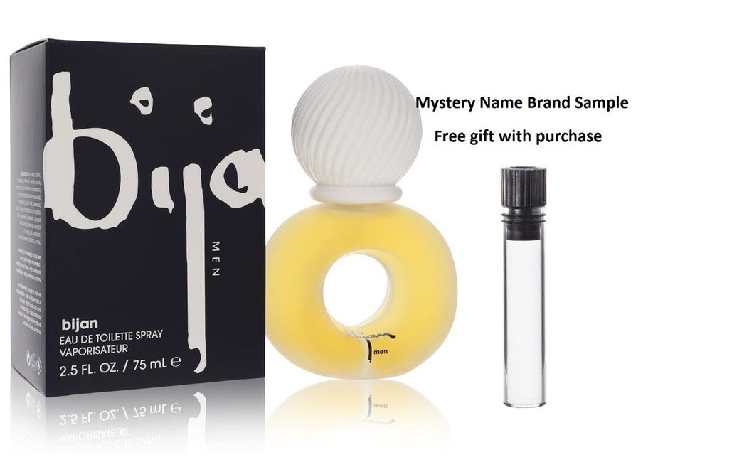 BIJAN by Bijan Eau De Toilette Spray 2.5 oz And a Mystery Name brand sample vile