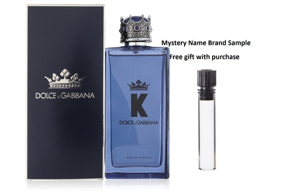 K by Dolce & Gabbana by Dolce & Gabbana Eau De Parfum Spray 5 oz And a Mystery Name brand sample vile