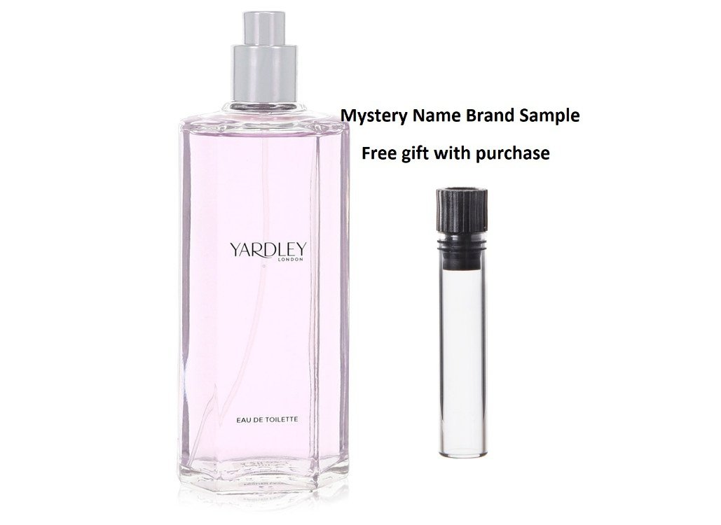 English Lavender by Yardley London Eau De Toilette Spray (Unisex Tester) 4.2 oz And a Mystery Name brand sample vile