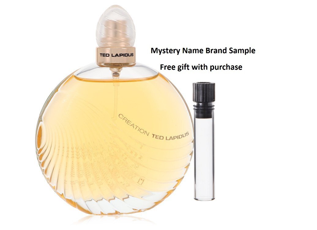 CREATION by Ted Lapidus Eau De Toilette Spray (Tester) 3.4 oz And a Mystery Name brand sample vile