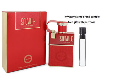 Armaf Sauville by Armaf Eau De Parfum Spray 3.4 oz And a Mystery Name brand sample vile
