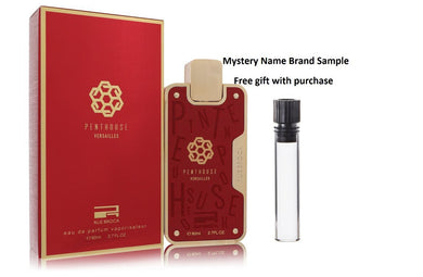 Penthouse Versailles by Rue Broca Eau De Parfum Spray (Unisex) 2.7 oz And a Mystery Name brand sample vile